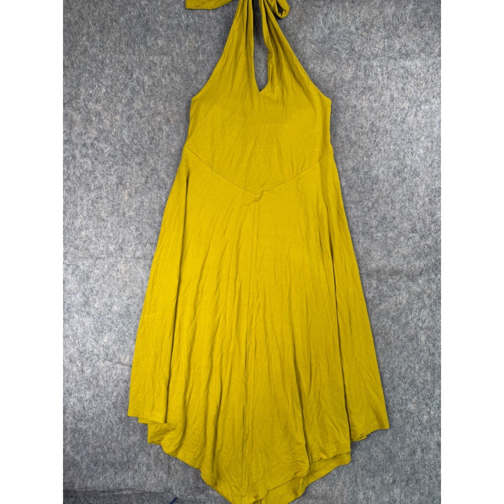 Old Navy x Christopher John Rogers Halter Maxi Dress Mustard Yellow M